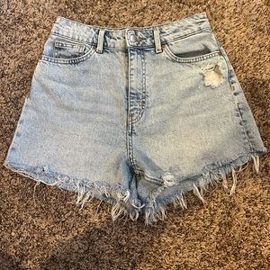 H&M High Rise Denim Shorts